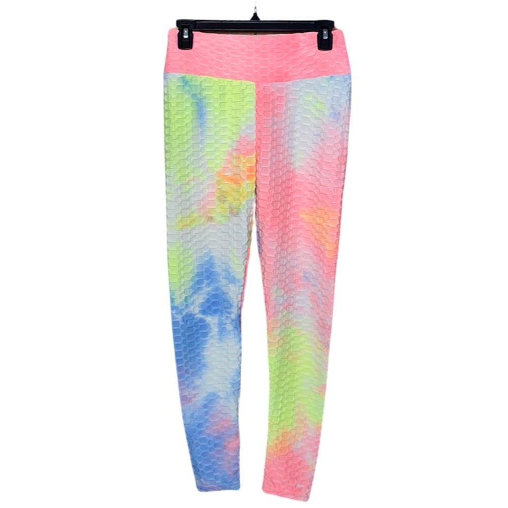 New Mix Lift Leggings - Multi Colored Neons - Size S/M